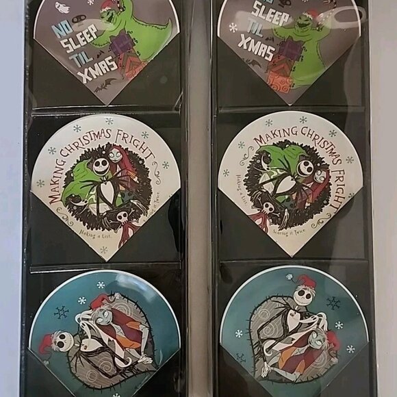 Disney Nightmare Before Christmas 3-Piece Decorative Plate Set 5 Inch New - Picture 2 of 6